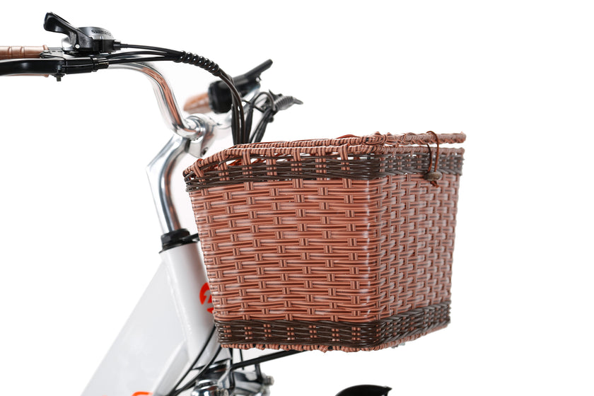 Cysum Cityrun Ebike Elektrofahrrad mit Tretunterstützung 26 Zoll Damenfahrrad 36V*10Ah Unisex-Fahrrad mit Korb