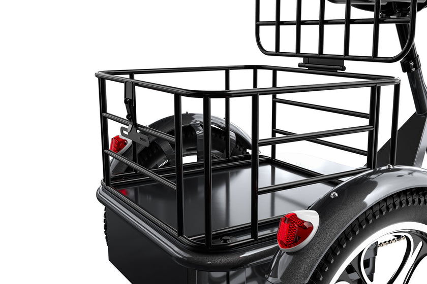 Cysum T1 Pro Elektro-Dreirad - 48V 250W Motor, 48V 22Ah Batterie, 16 x 2,3 Reifen, Gepäckkorb, Unisex-Design für den Pendlerverkehr 120-150km