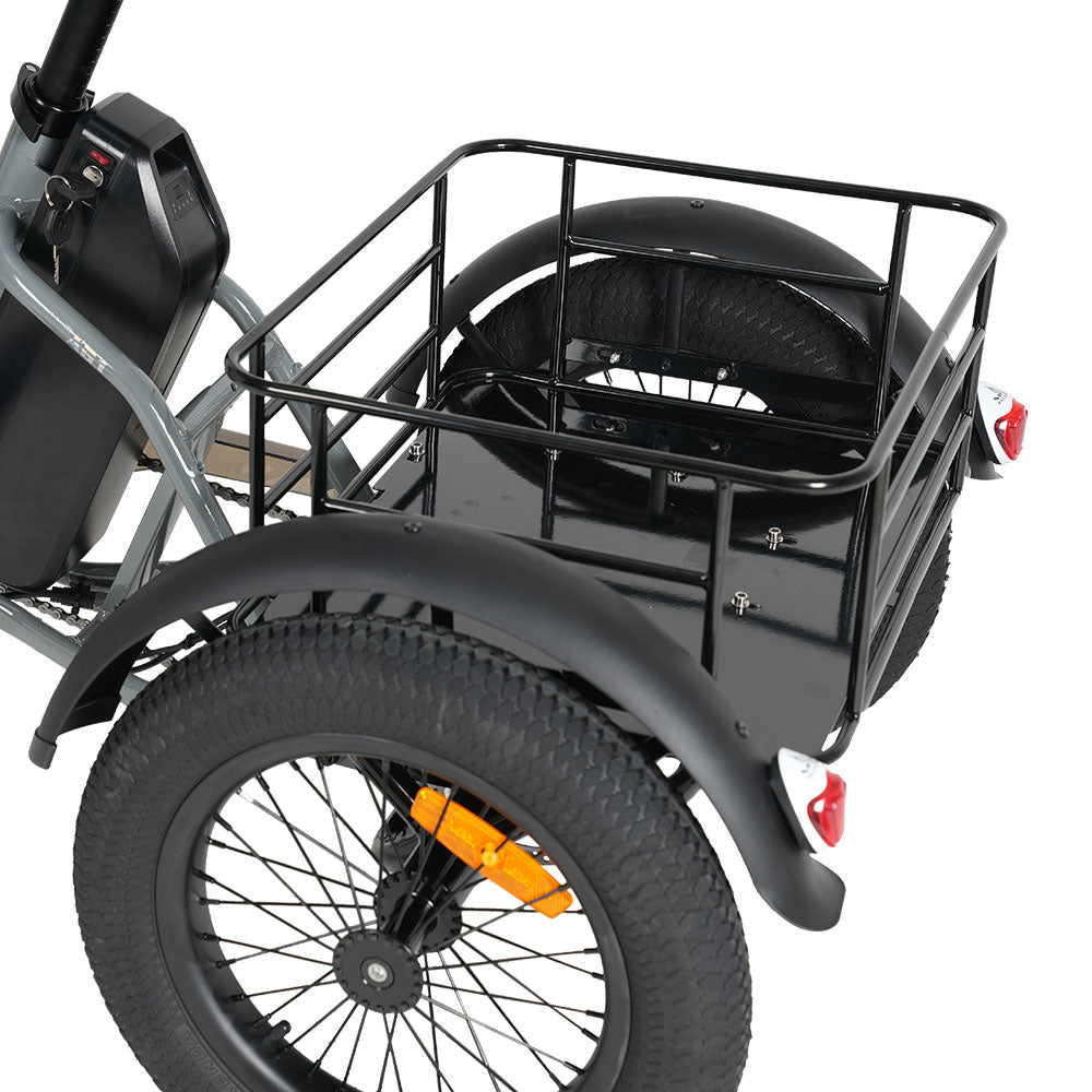 CYSUM AG1 Pro Electric Tricycle - 90N.m Cargo Bike with 20Ah Battery, Reverse Gear & Hydraulic Brakes
