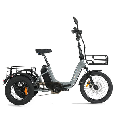 CYSUM AG1 Pro Elektro-Dreirad – 90N.m Lastenrad mit 20Ah Akku, Rückwärtsgang & Hydraulischen Bremsen