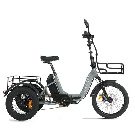 CYSUM AG1 Pro Elektro-Dreirad – 90N.m Lastenrad mit 20Ah Akku, Rückwärtsgang & Hydraulischen Bremsen