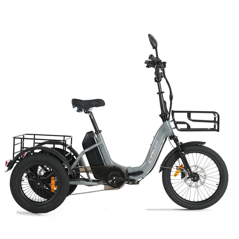 CYSUM AG1 Pro Electric Tricycle - 90N.m Cargo Bike with 20Ah Battery, Reverse Gear & Hydraulic Brakes