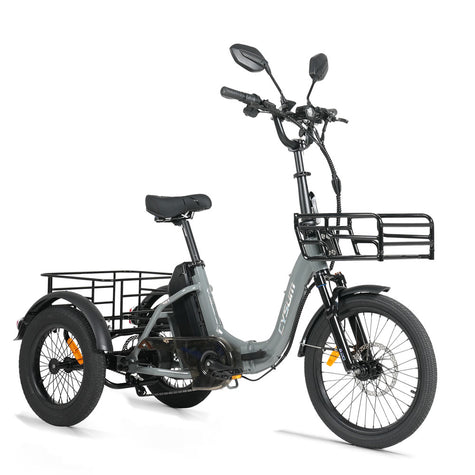 CYSUM AG1 Pro Elektro-Dreirad – 90N.m Lastenrad mit 20Ah Akku, Rückwärtsgang & Hydraulischen Bremsen