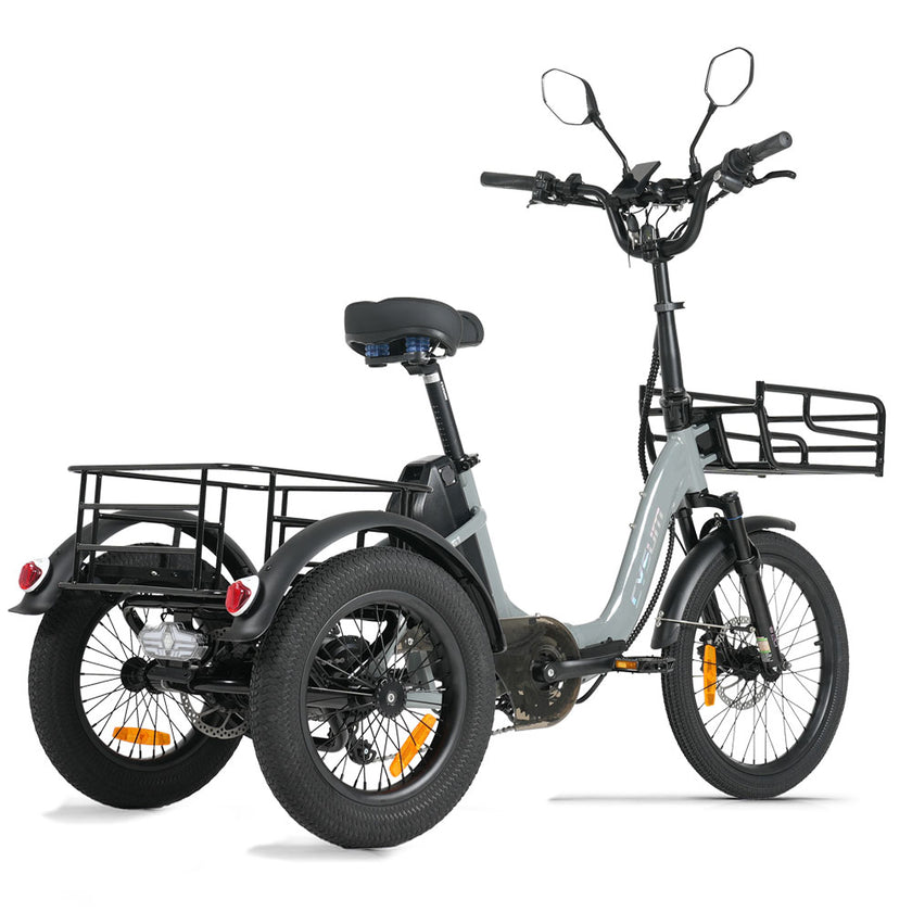CYSUM AG1 Pro Electric Tricycle - 90N.m Cargo Bike with 20Ah Battery, Reverse Gear & Hydraulic Brakes