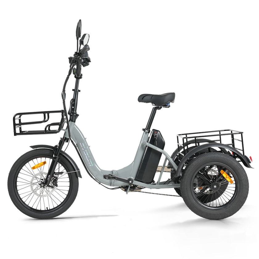 CYSUM AG1 Pro Electric Tricycle - 90N.m Cargo Bike with 20Ah Battery, Reverse Gear & Hydraulic Brakes
