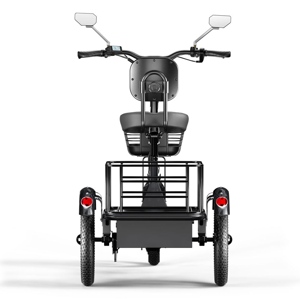 Cysum T1 Pro Elektro-Dreirad - 48V 250W Motor, 48V 22Ah Batterie, 16 x 2,3 Reifen, Gepäckkorb, Unisex-Design für den Pendlerverkehr 120-150km