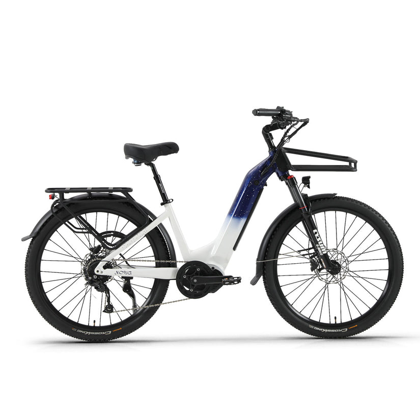 Cysum NOVA Mittelmotor E-Bike 27,5 Zoll | 140Nm Drehmoment & 672Wh LG Akku | Vollgefedertes E-MTB mit hydraulischen Scheibenbremsen