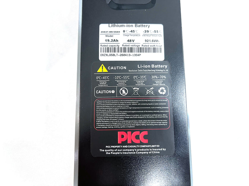 Lithiumbatterie 48v 20Ah LG abnehmbar für Cysum AG1 Pro Elektro-Dreirad